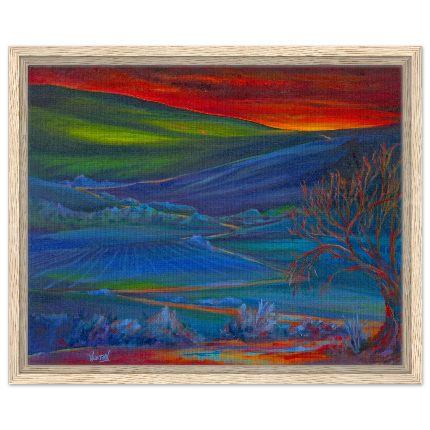 framed canvas print of original painting by Denise Clark Weston, Vancouver, WA, Pacific Northwest Artist