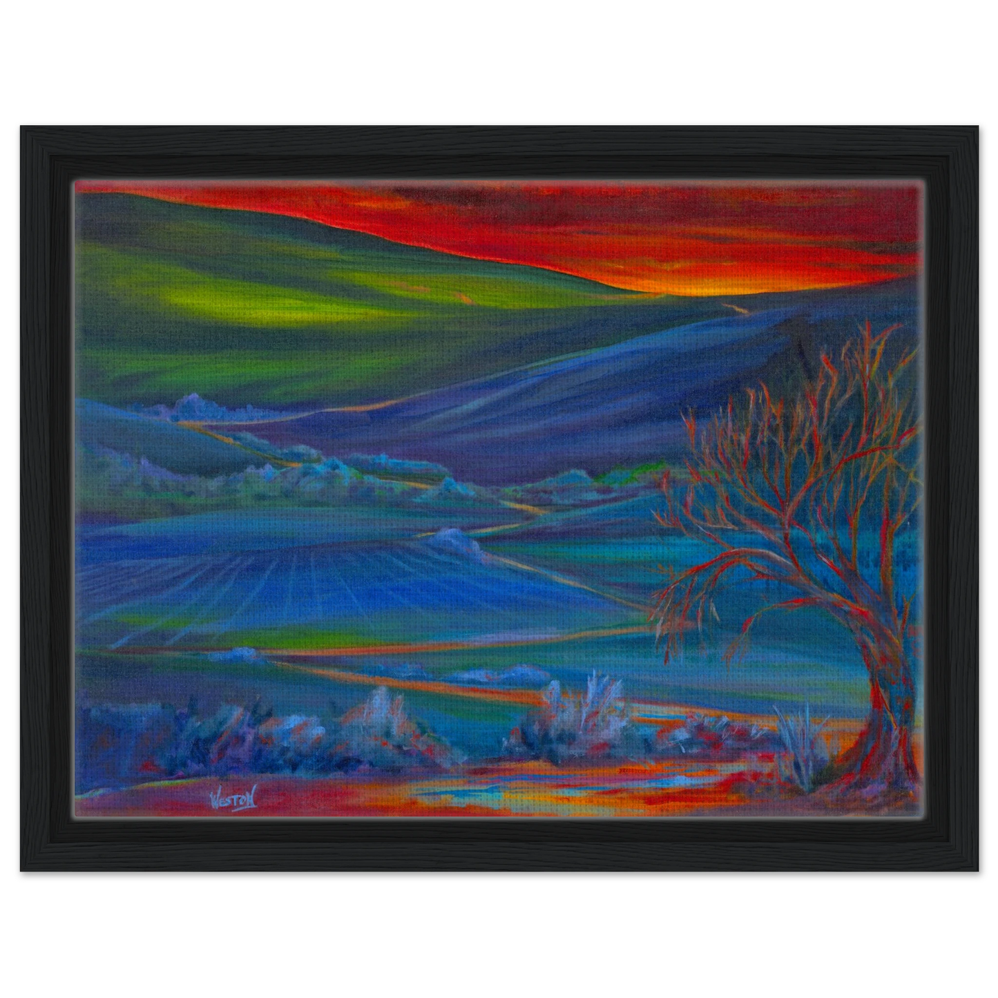 framed canvas print of original painting by Denise Clark Weston, Vancouver, WA, Pacific Northwest Artist