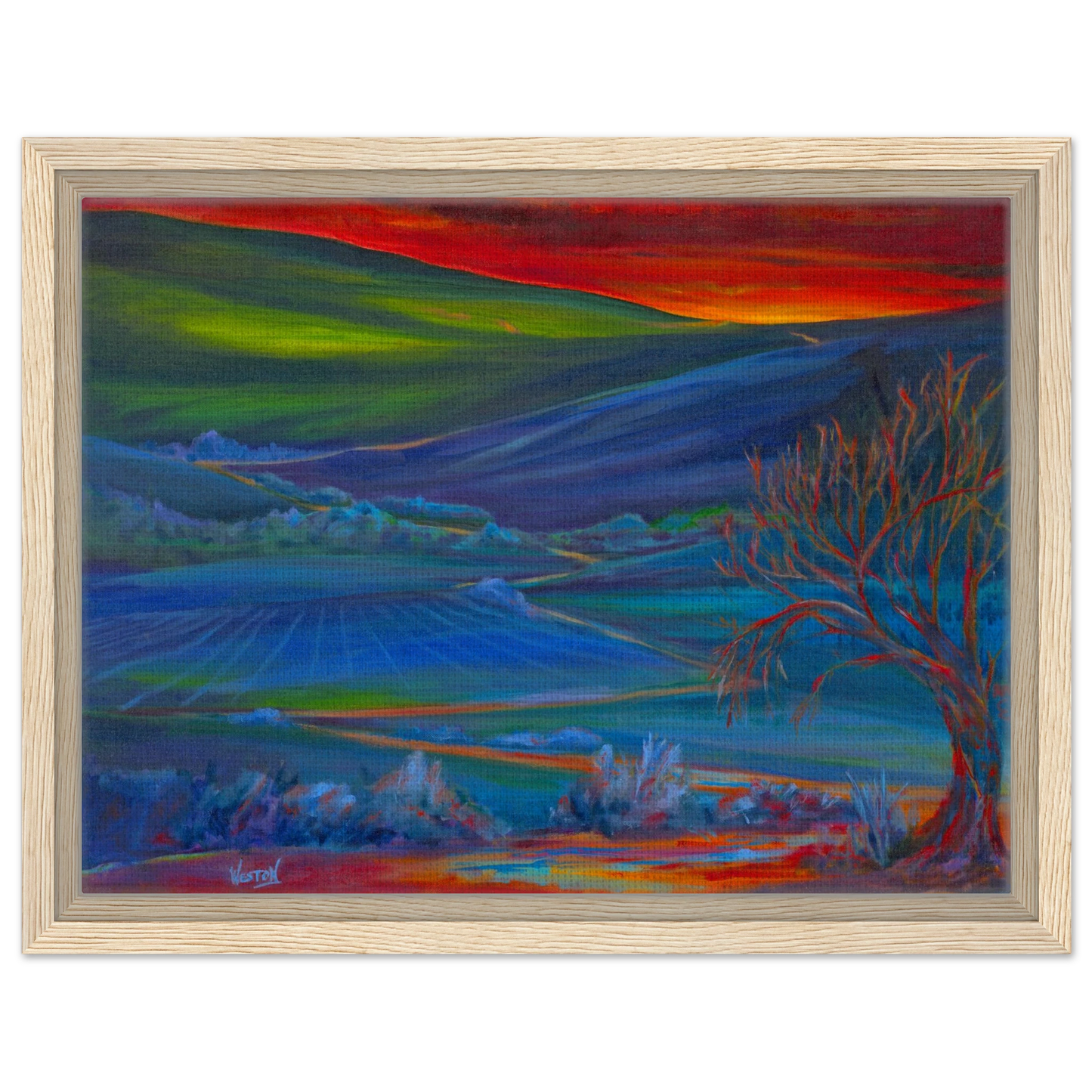 framed canvas print of original painting by Denise Clark Weston, Vancouver, WA, Pacific Northwest Artist