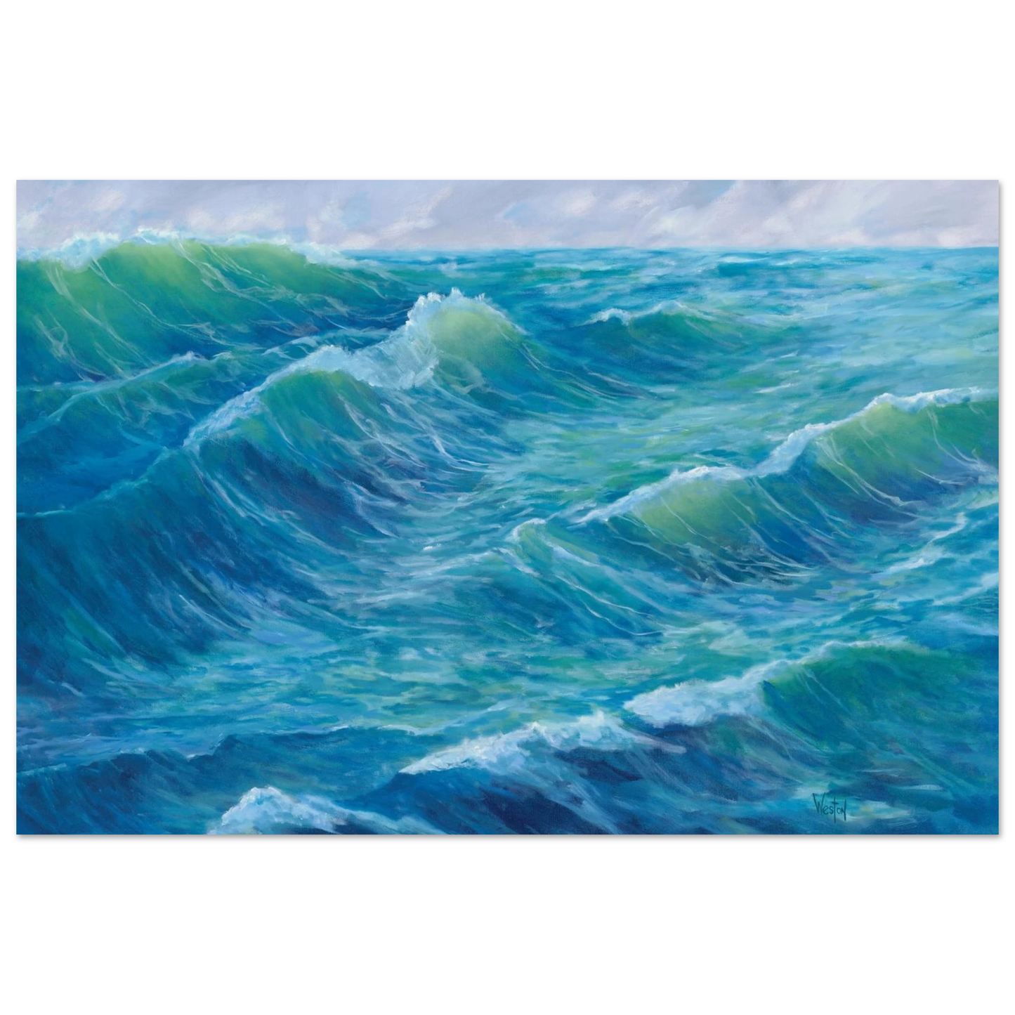 framed fine art print of original painting by Denise Clark Weston, Vancouver, WA, Pacific Northwest Artist