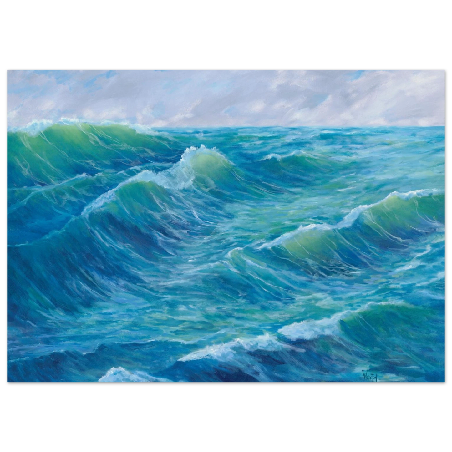 framed fine art print of original painting by Denise Clark Weston, Vancouver, WA, Pacific Northwest Artist