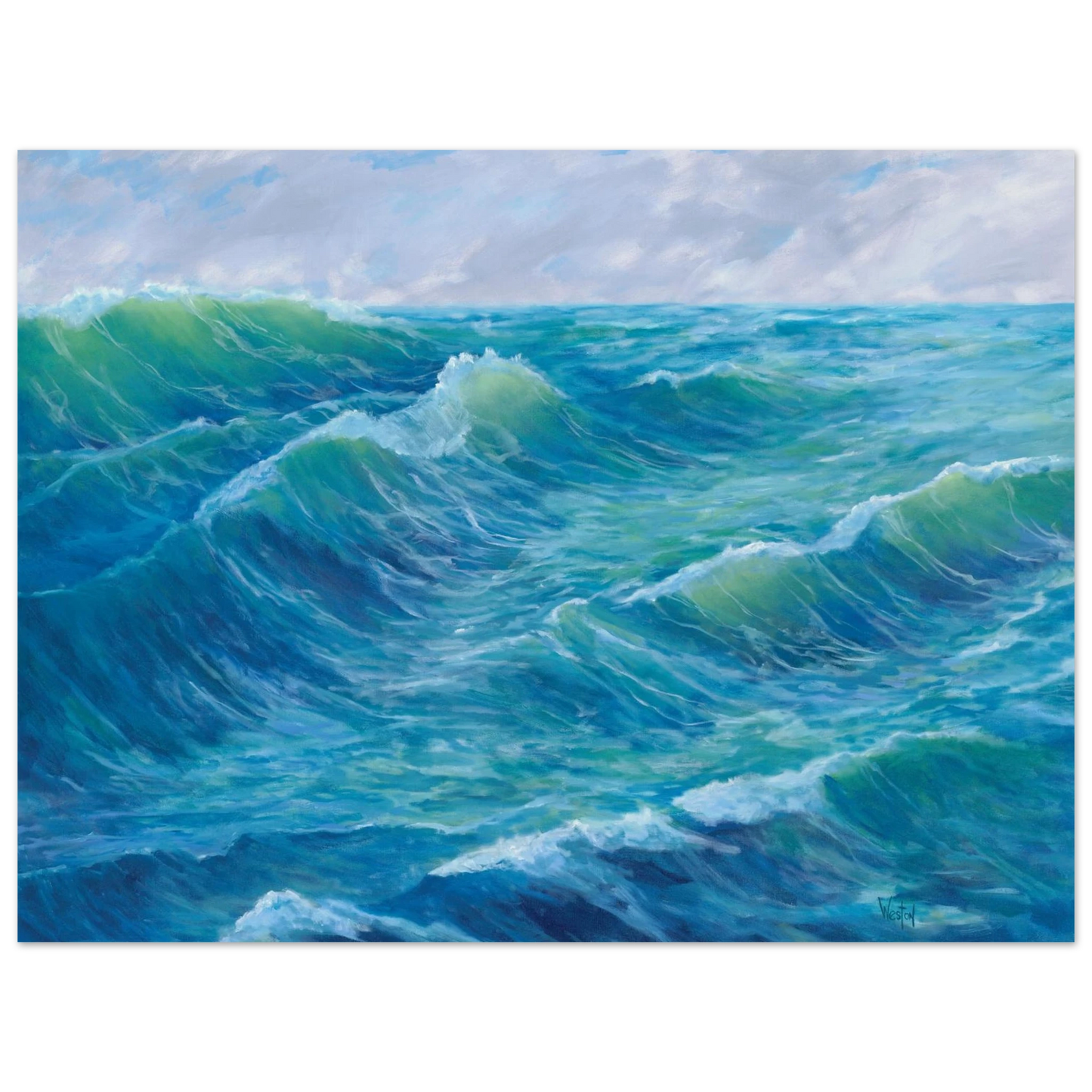 framed fine art print of original painting by Denise Clark Weston, Vancouver, WA, Pacific Northwest Artist