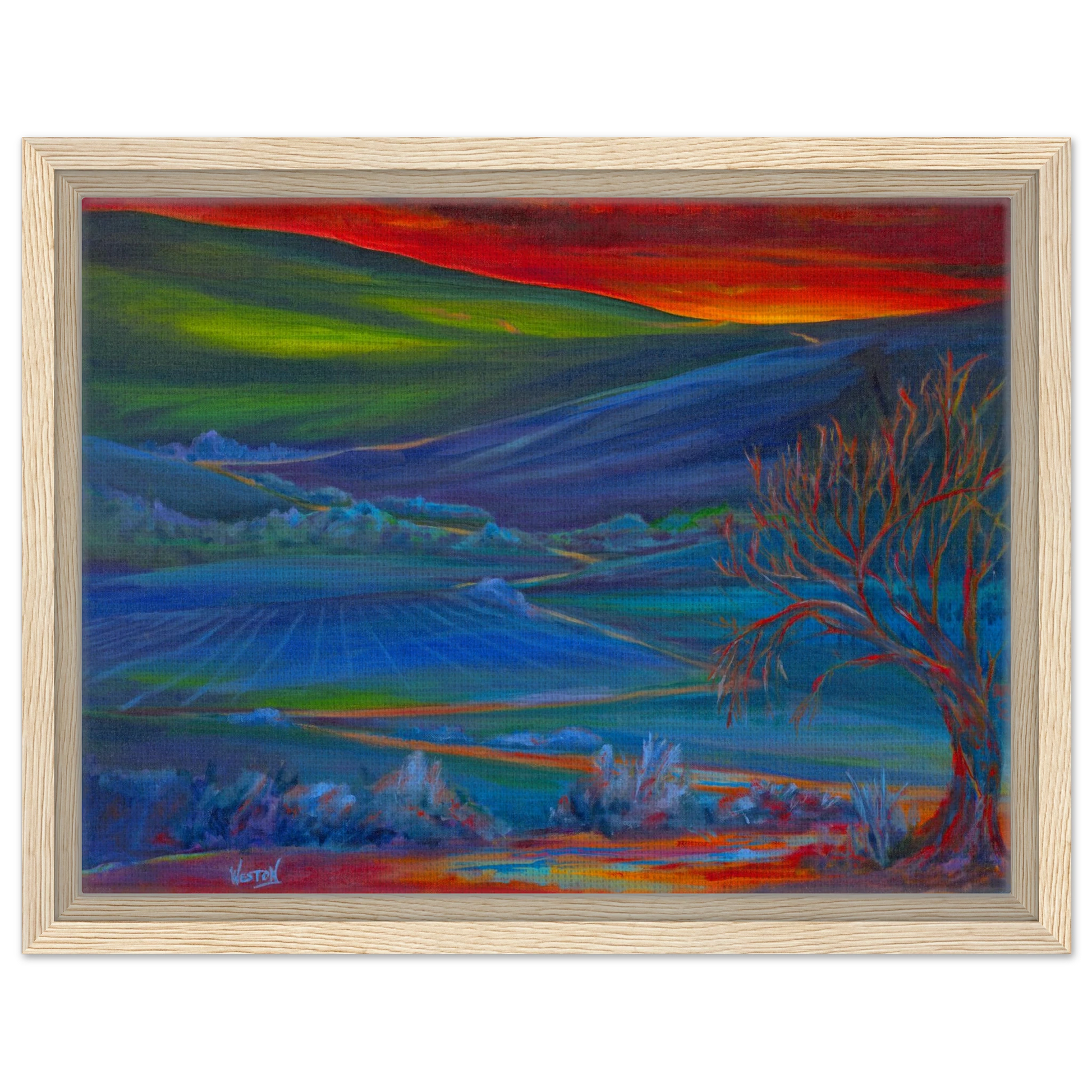 framed canvas print of original painting by Denise Clark Weston, Vancouver, WA, Pacific Northwest Artist