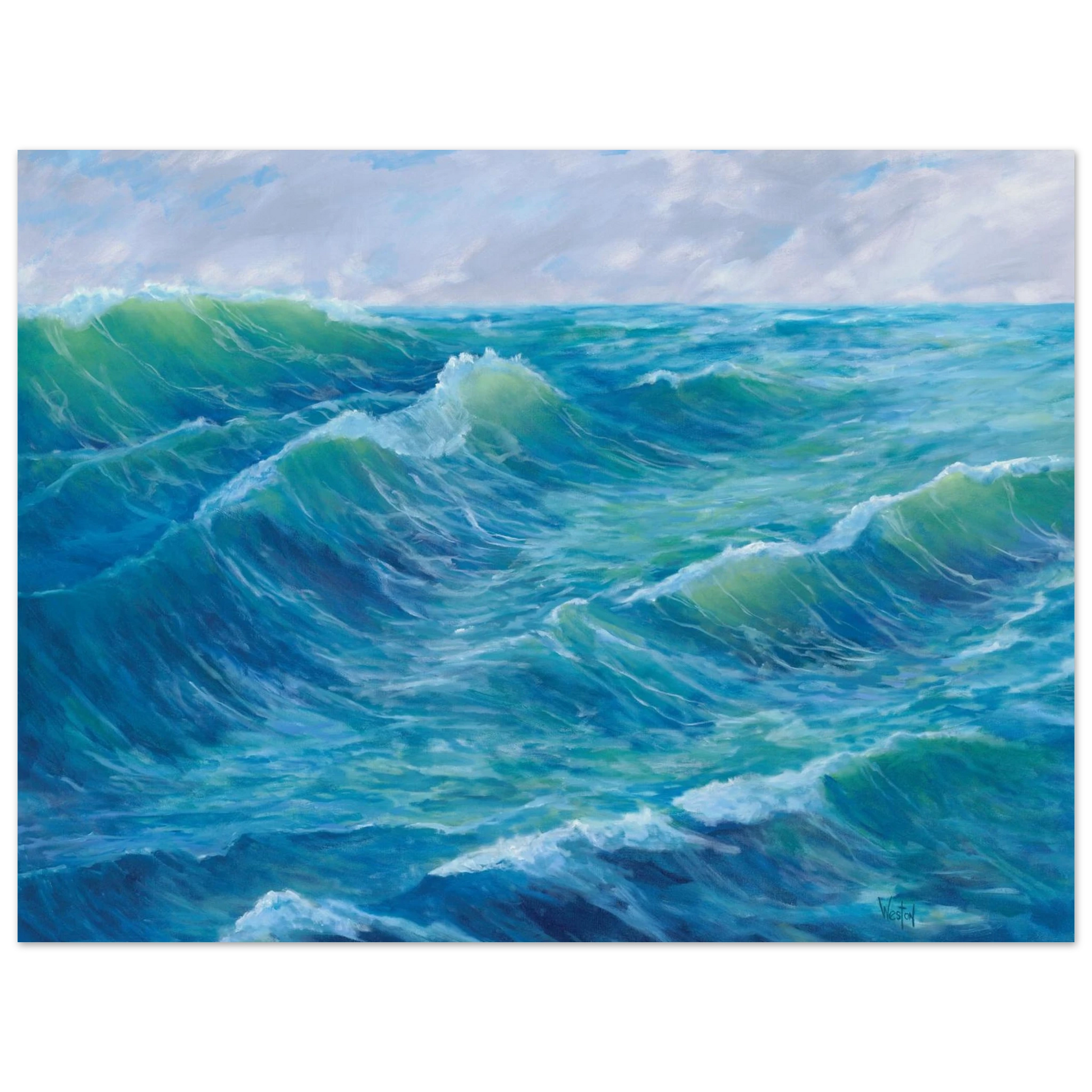 framed fine art print of original painting by Denise Clark Weston, Vancouver, WA, Pacific Northwest Artist